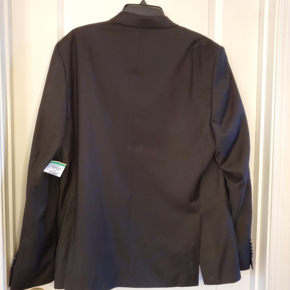 Soul of london Navy and black piqué suit Slim fit  Size 48R - Picture 5 of 9